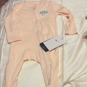 Nike Soft Peach Baby Footie
